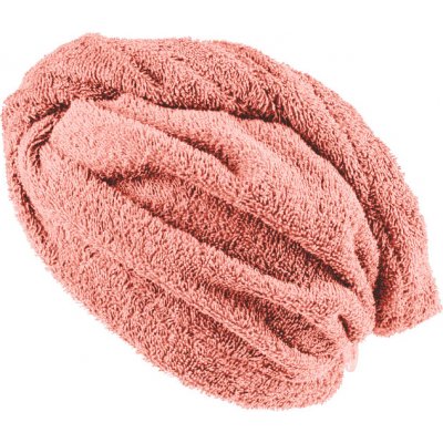 XPOSE® Froté turban na vlasy VERONA - lososový 30x75 cm, Froté