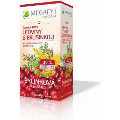 MEGAFYT Bylinková lekáreň Obličky s brusnicou porciovaný čaj 20 x 1,5 g