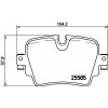 Sada brzdových platničiek kotúčovej brzdy BREMBO P 36 032