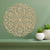 Drevená mandala na stenu, geometrická kvetinová dekorácia - MELLANY 4412 HDF0248