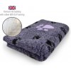 DRYBED Premium Vet Bed Big Paw lila 100 x 75 cm