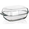 Pekáč hranatý 3,7+2l 34,5x22,5x14,5cm sklenený s pokrievkou OK