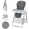 Lionelo Vysoká stolička Lionelo Linn Detská stolička nastaviteľná skladacia sivá