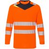 Portwest DX416 DX4 Hi-Vis tričko L/S, Veľkosť 6XL, Farba Orange/Black