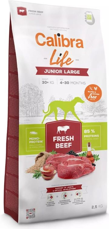 Calibra Dog Life Junior Large Fresh Beef 2,5 kg