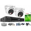 Súprava na monitoring TurboHD, 2 kamery Hybrid Light 5Mpx, rekordér 4ch - HiLook by Hikvision