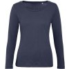 B&C Dámske tričko s dlhým rukávom TW071 Navy Blue S
