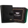 Peterson PTN 333Z-CA čierna pánska kožená peňaženka 10 x 13 x 3 cm