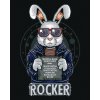 ZUTY Maľovanie podľa čísel KRÁLIK ROCKER Rámovanie bez rámu a bez vypnutia plátna Rozmer 80x100 cm