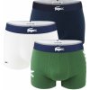 LACOSTE - boxerky 3PACK cotton stretch iconic Lacoste big logo original color -M (83 - 89 cm)