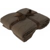 Home Styling Collection přehoz na postel Prešívaný hnedá 200 x 220 cm