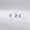 Lillian Vassago Napichovacie briliantové náušnice z bieleho zlata LLV59-DER047W