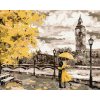 ZUTY Maľovanie podľa čísel PÁR V ŽLTOM LONDÝNE Rámovanie bez rámu a bez vypnutia plátna Rozmer 80 x 100 cm