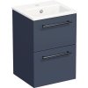 Kúpeľňová skrinka s umývadlom Intedoor TRENTA 40 cm modrá marino matná TRE MINI 40 2Z B A9166
