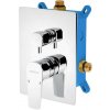 Novaservis Metalia 58 - Batéria pod omietku na 2 spotrebiče vrátane telesa, chróm - BOX58051R,0