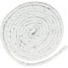 Šnúra sporáková Strend Pro, L-2 m, 6x6 mm, tesniaca šnúra na sklo, na dvierka, na krby, na kachle, upchávka, biela