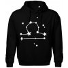 Súhvezdie - Libra - Váhy - Oversized mikina pánska Moon - kratšia + širšia - XL ( Čierna )