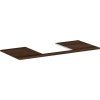 Hansgrohe Xelu Q doska 118 x 55 x 1,6 cm tmavý orech 54096630