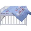 Scarlett Detská postieľka s kompletnou výbavou 120 x 60 cm Uly modrá