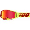 Okuliare 100% Armega Solaris (žltá/červená, HIPER červené plexi)