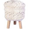 XXXL TABURETKA, drevo, textil, 38/50/38 cm - Kreslá - 005937036303