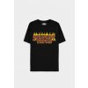Stranger Things - Fire Logo - Men's Short Sleeved T-shirt Velikost: S, Barva: Black
