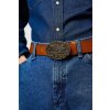Wrangler W Eagle Leather Belt 112372620 hnedá