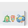Vymalujsisam.sk Maľovanie podľa čísiel - Roztomilé príšerky Veľkosť: 40x60cm, Rám: Na kartónovej doske