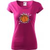 Basketbal lopta v triku - Dámske tričko Pure - L ( Fuchsiová )