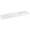Sapho BRAHEA dvojumývadlo 181x51,5cm (90+90cm), Rockstone, biela matná SPH BL181-90