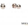 MOZA gold Náušnice guličky MG2349 Farba Zlata: červené Au