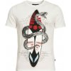 Just Cavalli Snake White tričko Veľkosť: XL