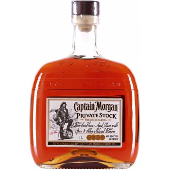 Captain Morgan Private Stock Tmavý rum 40% 1 l (čistá fľaša)