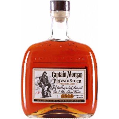 Captain Morgan Private Stock Tmavý rum 40% 1 l (čistá fľaša)