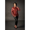 Max Original Leather Dámska kožená bunda 1176 blood red (2XL 54-56) - Blood red - 2XL