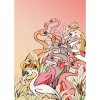Komar Vliesová fototapeta Flamingos and Lillys 200 x 280 cm