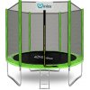 INLEA PREMIUM Jump Trampolína 180 cm s vonkajšou ochrannou sieťou - svetlozelená