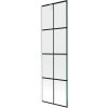 Mexen Next vaňová zástena jednokrídlová 60 x 150 cm, Čierny vzor, Biela - 895-060-000-00-77-20