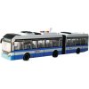 CITY SERVICE CAR - 1:16 Kĺbový autobus - modrý na zotrvačník so zvukmi