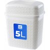 Odpadkový kôš Kadax 5 l biely