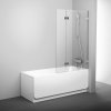 Ravak Vaňová zástena dvojdielna s pohyblivou časťou BVS2 100 L, chróm+transparent