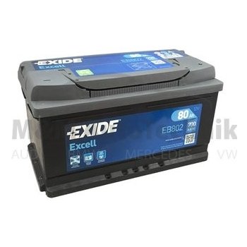 Exide Excell 12V 80Ah 700A EB802