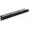 Patch panel kat. 6 48 portov RJ-45 1U + držiak na káble Signal R9120313