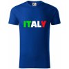Italy Nápis - Tričko z organickej bavlny - 3XL ( Kráľovská modrá )
