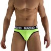 Macho - mtg001 fluorescent yellow thong size xl