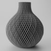 Váza Diamond Farba produktu: Šedá, Výška vázy: L-240mm