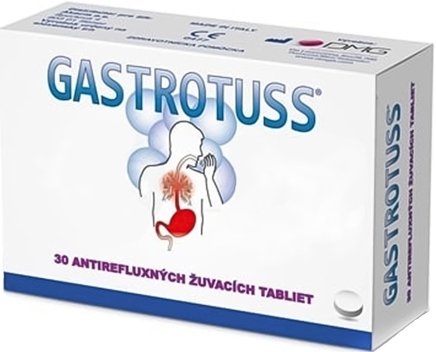 Gastrotuss tabliety žuvacie antirefluxné 30 ks