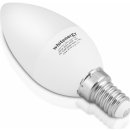 Whitenergy LED žiarovka SMD2835 C37 E14 7W teplá biela