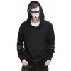 sveter DEVIL FASHION Jigsaw Feeling Punk Čierna