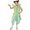 Detský kostým Zelená víla (šaty, krídla), veľkosť 110/120 cm